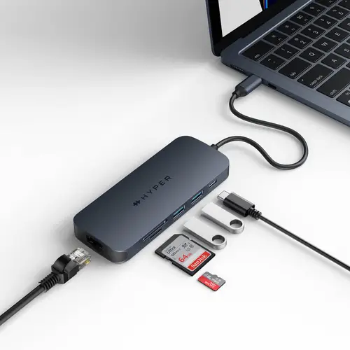 HD4004GL base para portátil y replicador de puertos USB Tipo C Azul - Imagen 2