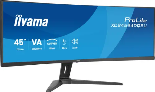 XCB4594DQSU-B1 pantalla para PC 111,8 cm (44") 5120 x 1440 Pixeles Dual QHD LED Negro - Imagen 2