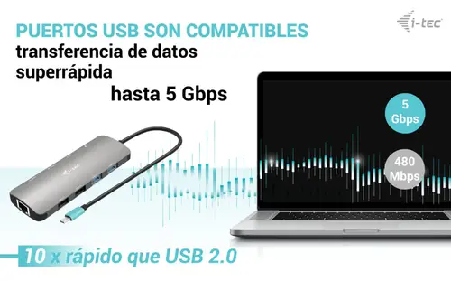 Metal USB-C Nano 2x Display Docking Station with PD 100 W + Charger 100W - Imagen 11