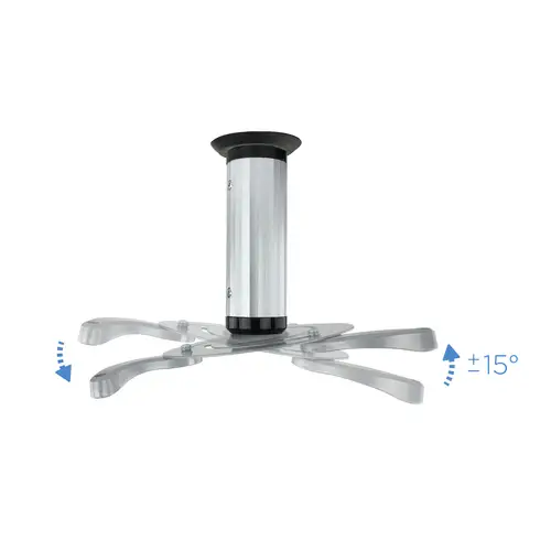 SOPORTE UNIVERSAL DE TECHO GIRATORIO 360º PARA PROYECTOR PLATA - Imagen 4