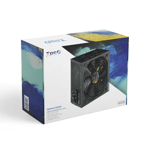 TQAPOLO-650SP unidad de fuente de alimentación 650 W 20+4 pin ATX ATX Negro - Imagen 7