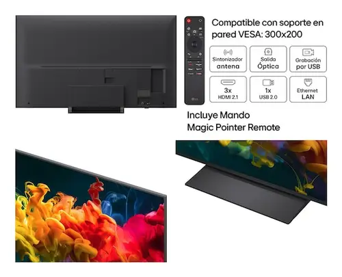 QNED 65QNED81B6A 165,1 cm (65") 4K Ultra HD Smart TV Wifi Negro - Imagen 3