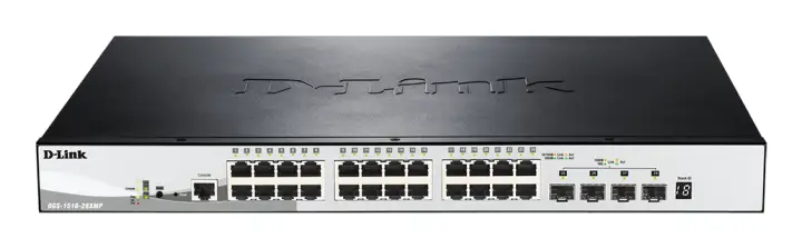 DGS-1510-28XMP Gestionado L2/L3 Gigabit Ethernet (10/100/1000) Energía sobre Ethernet (PoE) Negro, Gris