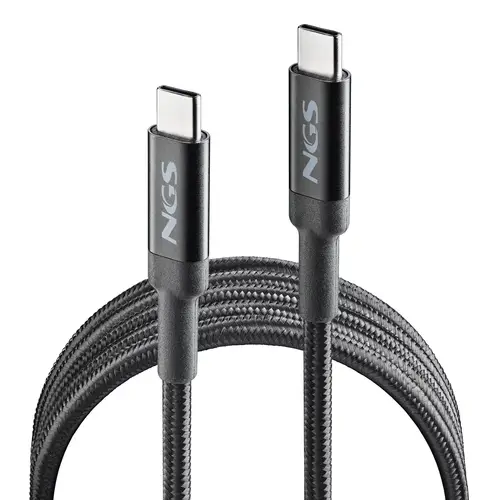 KNOT 100W-2 cable USB USB 2.0 2 m USB C Negro - Imagen 1