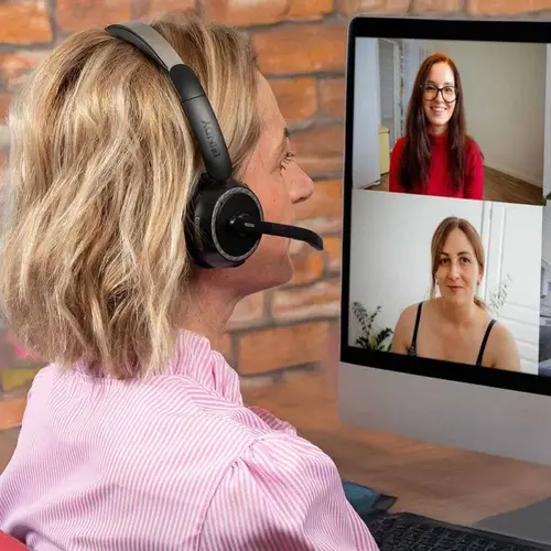 L118 Auriculares Alámbrico Diadema Oficina/Centro de llamadas USB Tipo C Bluetooth Base de carga Negro - Imagen 5