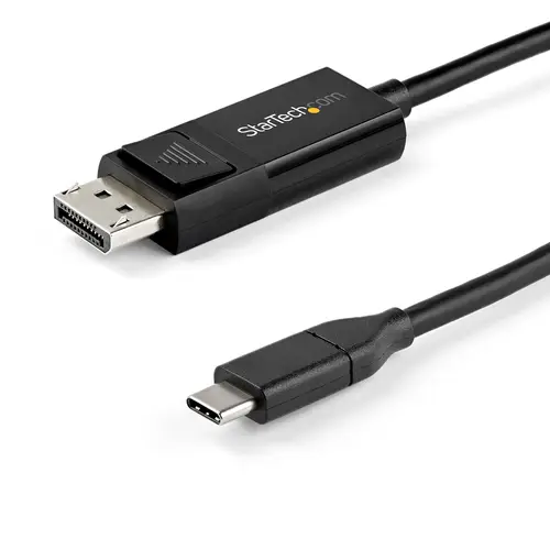 Cable de 1m USB-C a DisplayPort 1.4 - Convertidor Bidireccional Adaptador de Vídeo USB Tipo C - HBR3/HDR/DSC - Cable Conversor para Monitor DP 8K 60Hz - Thunderbolt 3 - Imagen 1