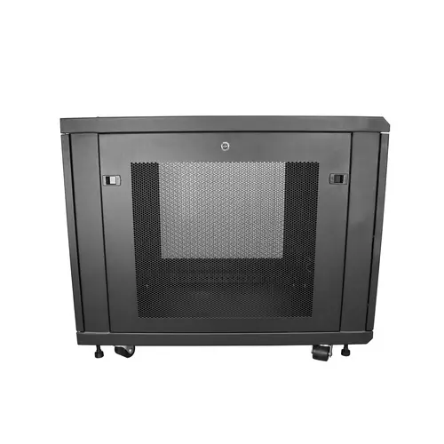 Armario Rack para Servidores 12U 19" 4 Columnas - Rack de Servidores con Cerradura y Seguro - Rack con Ruedas y Carriles de Montaje Ajustables para Equipo de Red - Imagen 2