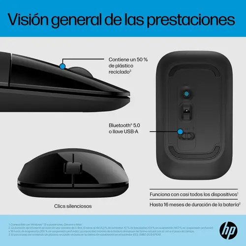 Ratón dual Z3700 negro - Imagen 9