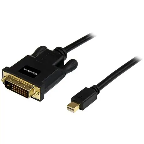 Cable de 1,8m Adaptador de Vídeo Mini DisplayPort a DVI-D - Conversor Pasivo - 1920x1200 - Negro - Imagen 1
