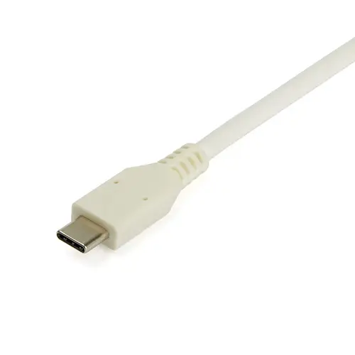 Adaptador de Red Ethernet USB-C con Puerto USB A - Adaptador de Red NIC Ethernet RJ45 USB Tipo C USB 3.0/USB 3.1 Blanco - Adaptador LAN Compatible con TB3 - Win/Mac/Chrome - Imagen 2