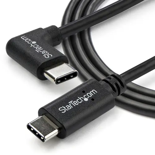 Cable de 1m USB-C a USB-C Acodado a la Derecha - Cable USB Tipo C en Ángulo a la Derecha - Cable USBC en Ángulo - Imagen 5