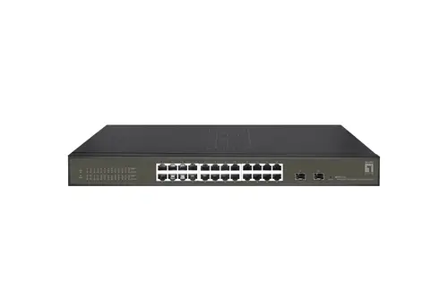 GES-2126 switch Gestionado L2 Gigabit Ethernet (10/100/1000) Negro - Imagen 1