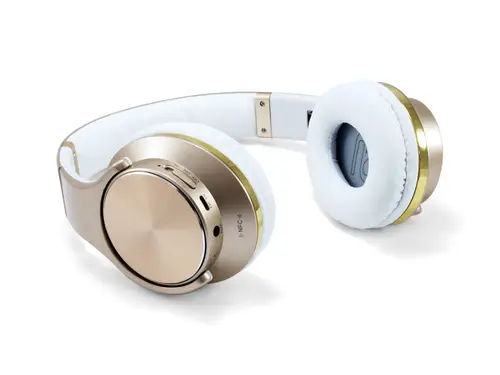 CHSPBTNFCSPKG auricular y casco Auriculares Inalámbrico y alámbrico Diadema Llamadas/Música MicroUSB Bluetooth Oro, Blanco - Imagen 1