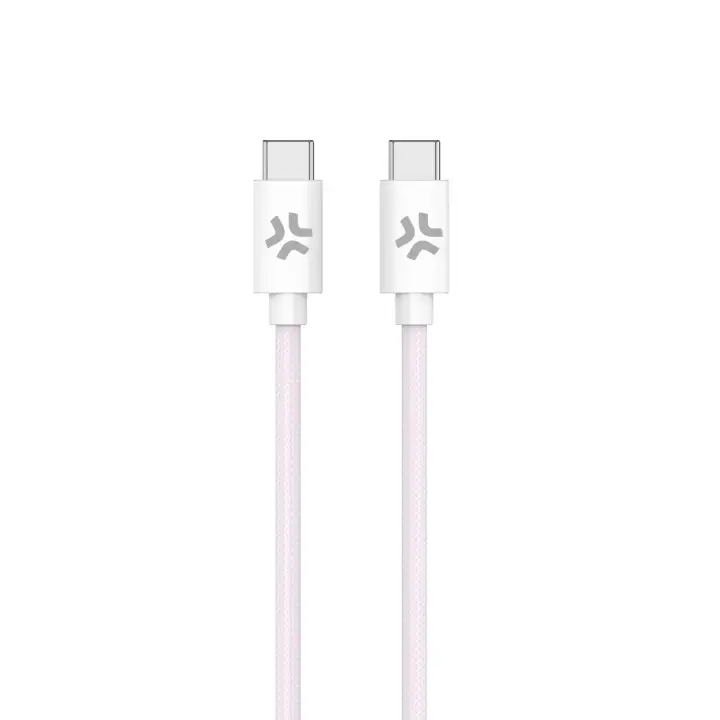 USBCUSBCCOTTPK cable USB 1,5 m USB C Rosa, Blanco