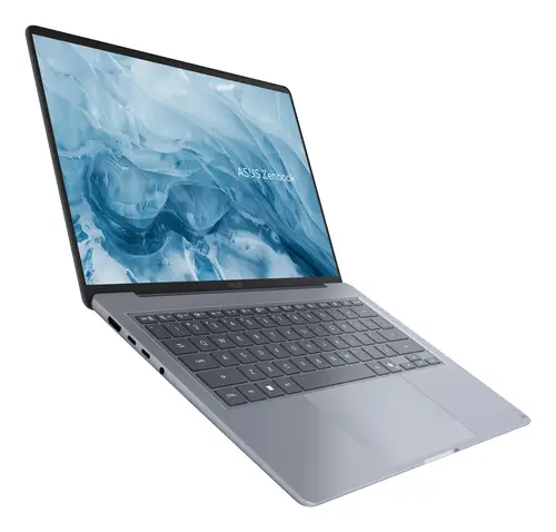 Zenbook 14 OLED UX3480QA-U1144W Copilot+ PC Copilot+ PC - Ordenador Portátil " WUXGA (Snapdragon X1-26-100, 16GB RAM, 256GB SSD, Adreno GPU, Windows 11 Home) Arctic Blue - Tec. QWERTY Esp - Imagen 14