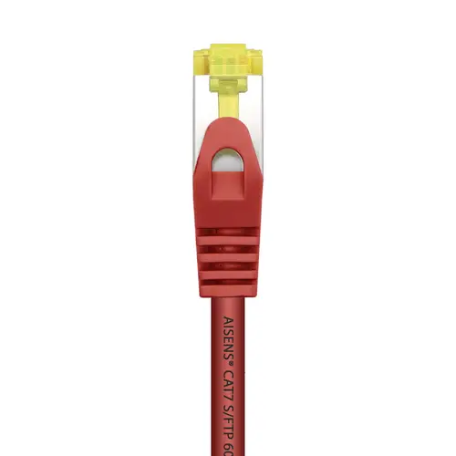 Cable De Red Latiguillo RJ45 LSZH Cat.7 600 MHz S/FTP PIMF AWG26, Rojo, 25 cm - Imagen 3