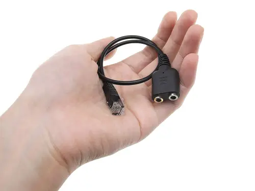 147944 cable de audio 0,25 m RJ-9 2 x 3.5mm Negro - Imagen 8