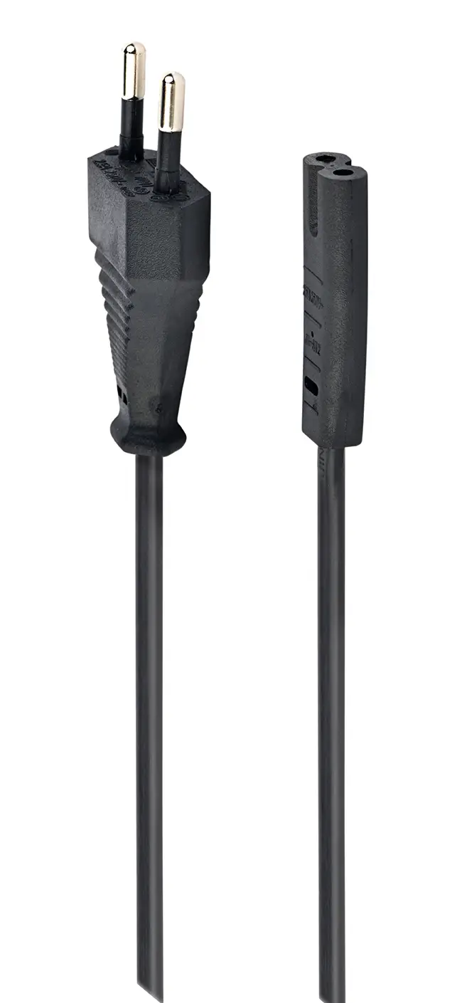PC-184/2 cable de transmisión Negro 1,8 m Enchufe tipo C C8 acoplador