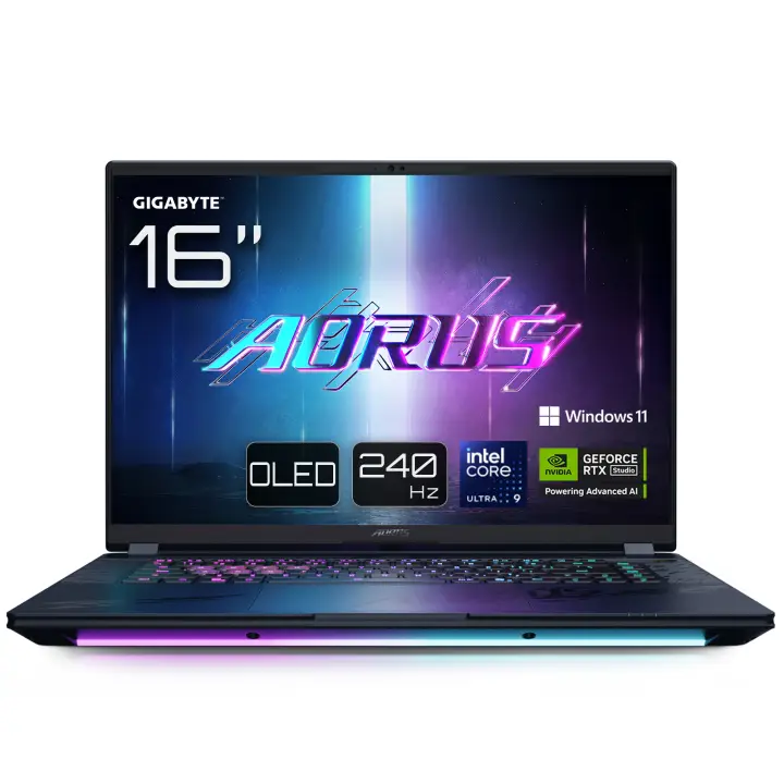 AORUS MASTER 16 BZHC6PTE64SP ordenador portatil Intel Core Ultra 9 275HX Portátil 40,6 cm (16") WQXGA 32 GB DDR5-SDRAM 1 TB SSD NVIDIA GeForce RTX 5090 Wi-Fi 7 (802.11be) Windows 11 Pro Negro