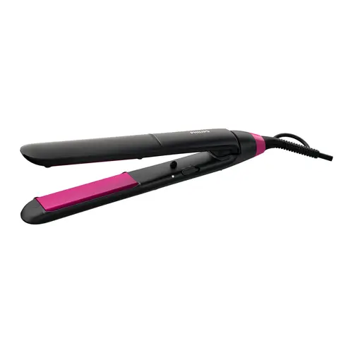 StraightCare Essential BHS375/00 Utensilio de peinado Cepillo alisador Caliente Negro, Rosa 1,8 m - Imagen 3