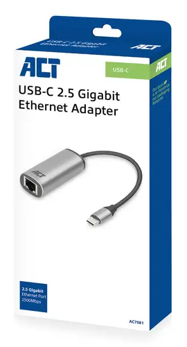 AC7081 hub de interfaz USB 3.2 Gen 1 (3.1 Gen 1) Type-C 2500 Mbit/s Aluminio - Imagen 7