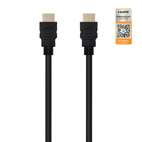 HDMI V2.0, 0.5m cable HDMI 0,5 m HDMI tipo A (Estándar) Negro - Imagen 2
