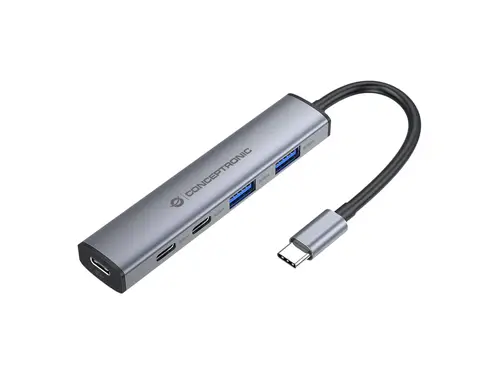 HUBBIES22G hub de interfaz USB 3.2 Gen 1 (3.1 Gen 1) Type-C 5000 Mbit/s Gris - Imagen 1