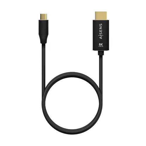 Cable Conversor Aluminio USB-C A HDMI 2.1 8k@60Hz, USB-C/M-HDMI/M, Negro, 1.0m - Imagen 3