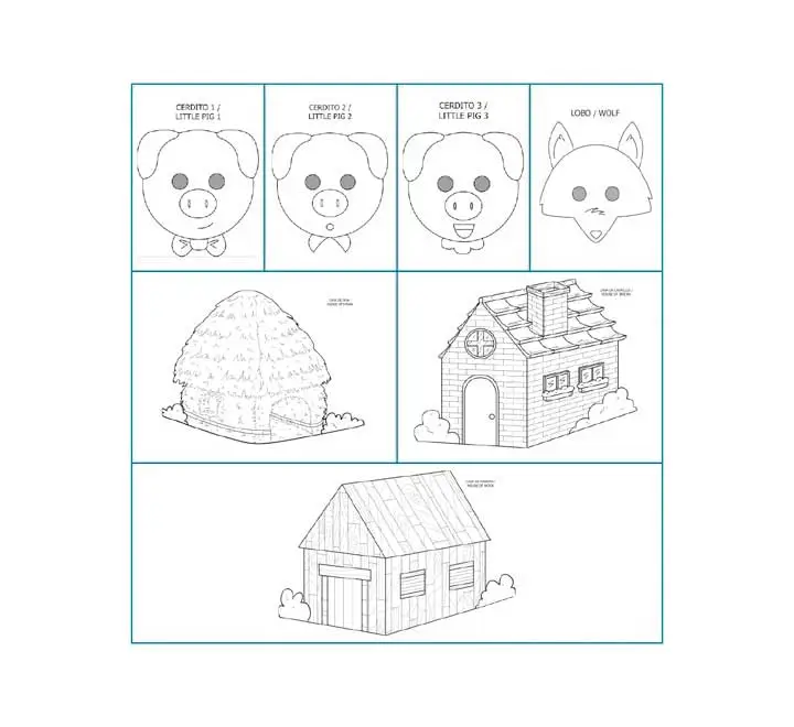 PACK 4 CARETAS NIEFENVFER  TRES CERDITOS 1400102
