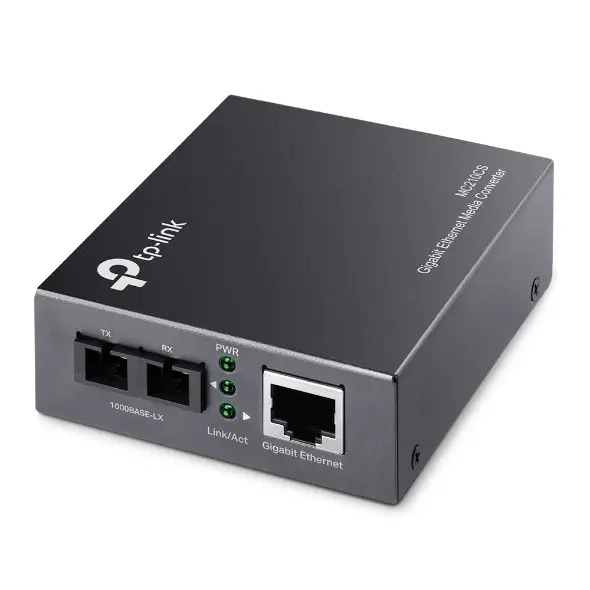 MC210CS convertidor de medio 1000 Mbit/s 1310 nm Monomodo Negro