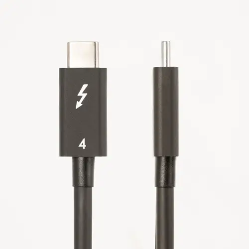 Cable de 0,5m Thunderbolt 4 - 40Gbps - PD 100W - Vídeo 4K/8K - Cable Thunderbolt 4 con Certificación Intel - Compatible con USB4/Thunderbolt 3/USB 3.2/USB Tipo C/DisplayPort - Imagen 2