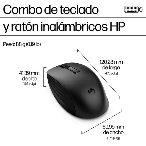 Conjunto de teclado y ratón inalámbricos 655 - Imagen 3