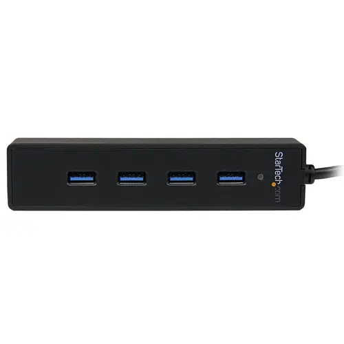 Adaptador Concentrador Hub Ladrón USB 3.0 (5Gbps) Super Speed Portátil de 4 Puertos Salidas - Negro - Imagen 2