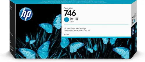 Cartucho de tinta cian DesignJet 746 de 300 ml - Imagen 1