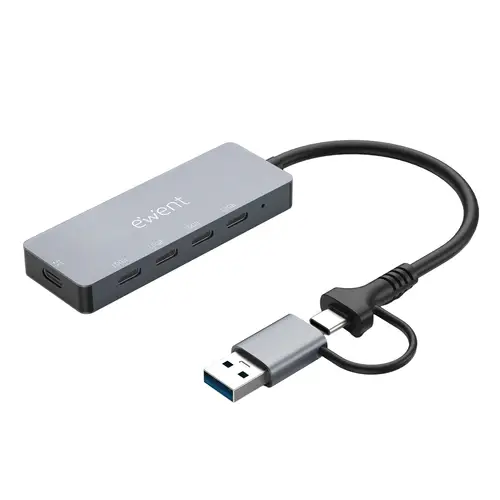 EW1151 hub de interfaz USB Tipo C 10000 Mbit/s Gris - Imagen 1