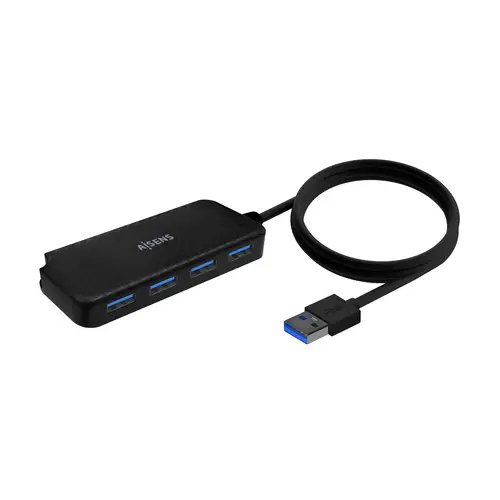 Hub USB 3.0, Tipo A/M-4x Tipo A/H, Negro, 60cm - Imagen 1