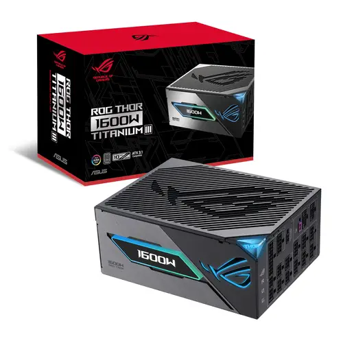 ROG -THOR-1600T3-GAMING unidad de fuente de alimentación 1600 W 20+4 pin ATX ATX Gris - Imagen 18