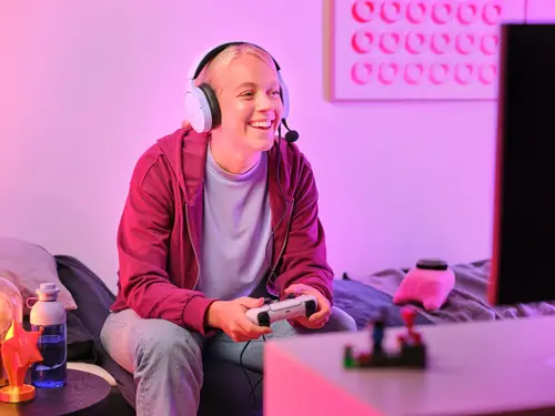 GXT 489P FAYZO Auriculares Alámbrico Diadema Juego Negro, Púrpura - Imagen 9