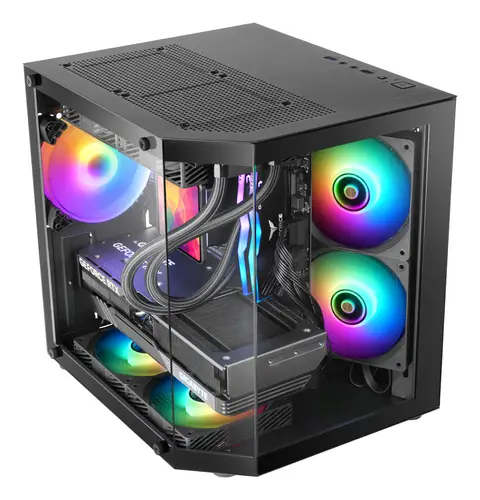 MC-3TLITE Mini Tower Negro - Imagen 2
