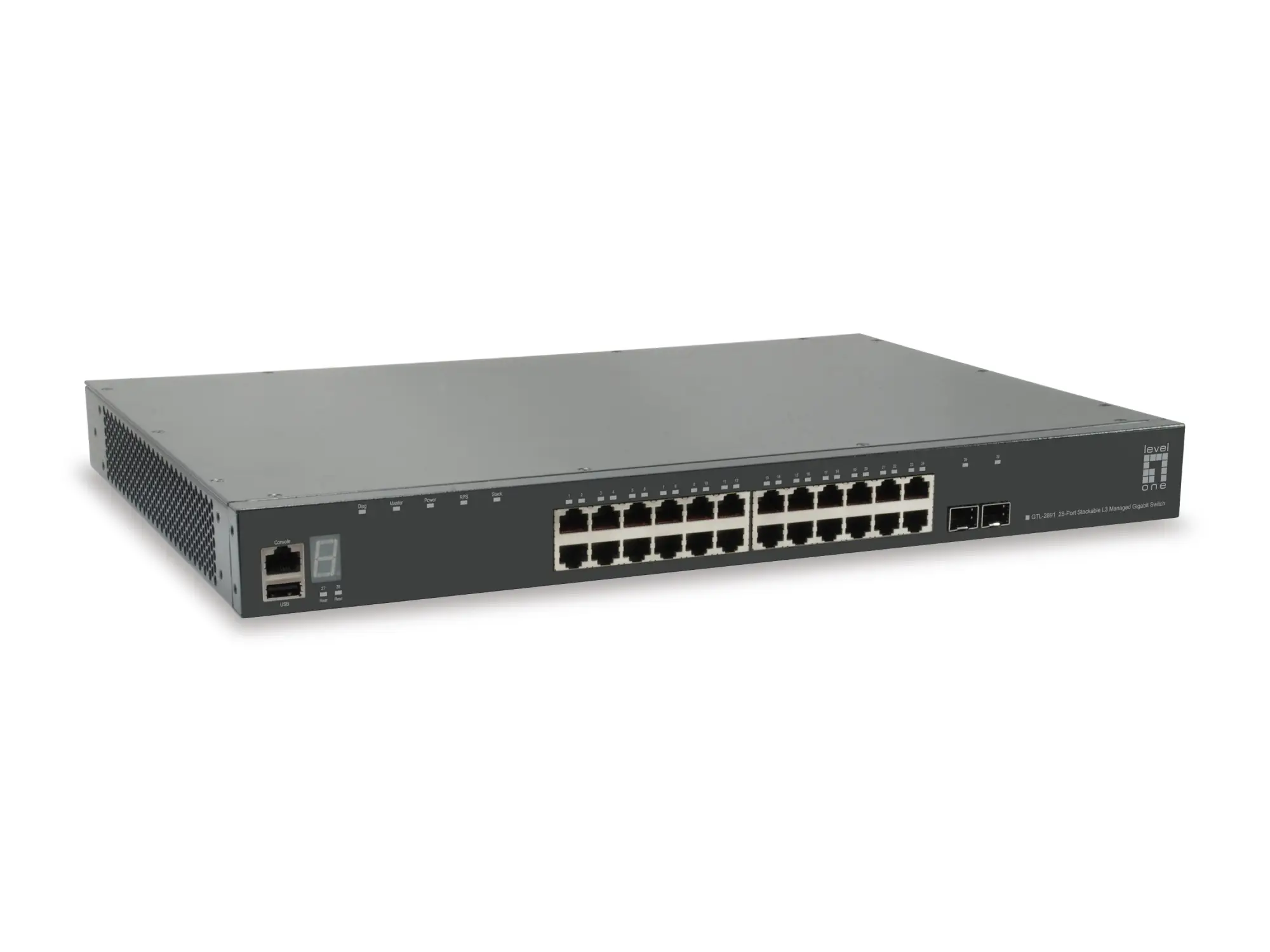 GTL-2891 switch Gestionado L3 Gigabit Ethernet (10/100/1000) Gris