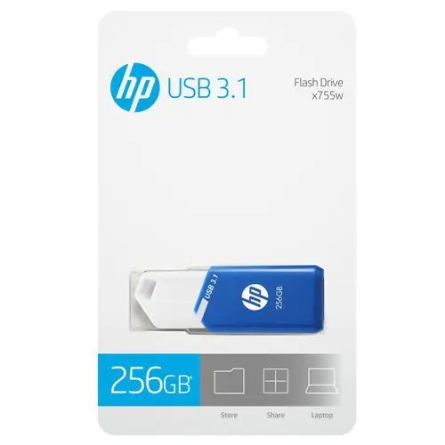 x755w unidad flash USB 256 GB USB tipo A 3.2 Gen 1 (3.1 Gen 1) Azul, Blanco - Imagen 4