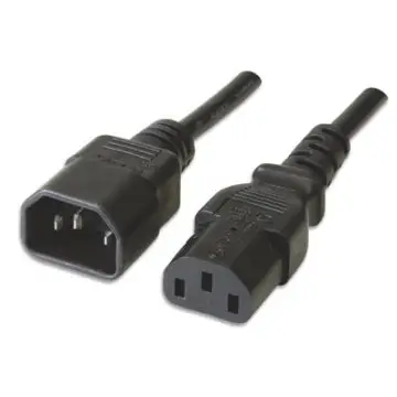 EC1913 cable de transmisión Negro 1,8 m C14 acoplador C13 acoplador