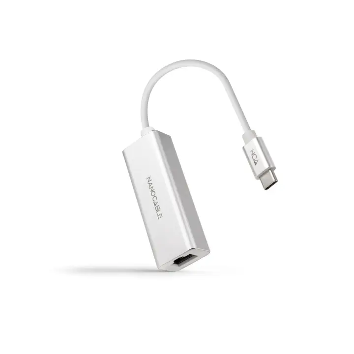 Conversor USB-C A Ethernet Gigabit 10/100/1000 Mbps. 15cm