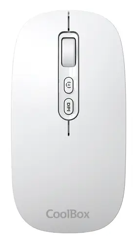 Ratón W02 IA Blanco Inalámbrico Recargable 500 mAh RF+BT 5.0/3.0 1600 Dpi Copilot SilentClick - Imagen 1