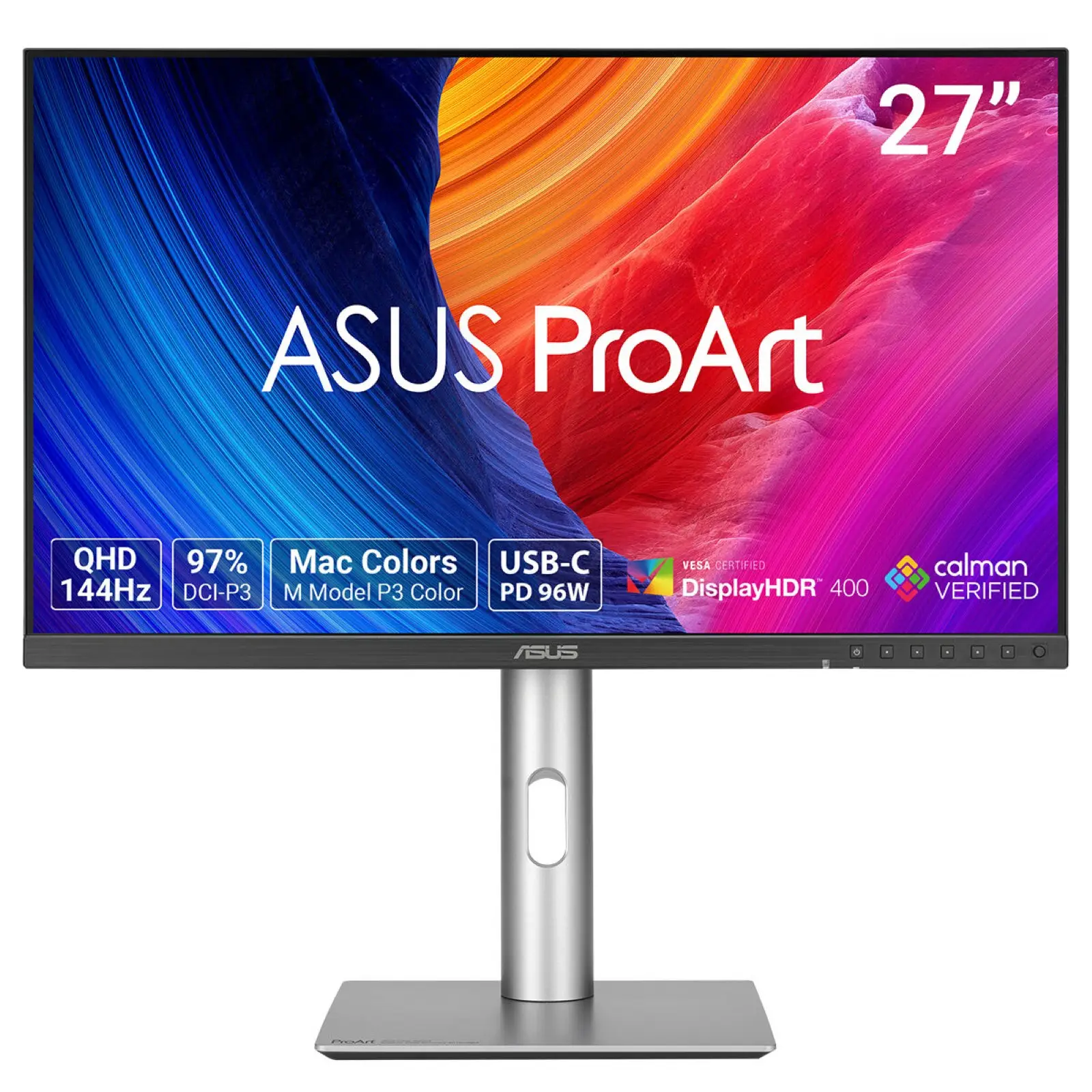 ProArt PA278CGRV pantalla para PC 68,6 cm (27") 2560 x 1440 Pixeles Wide Quad HD LCD Plata