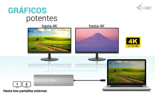 Metal USB-C Nano 2x Display Docking Station with PD 100 W + Charger 100W - Imagen 10