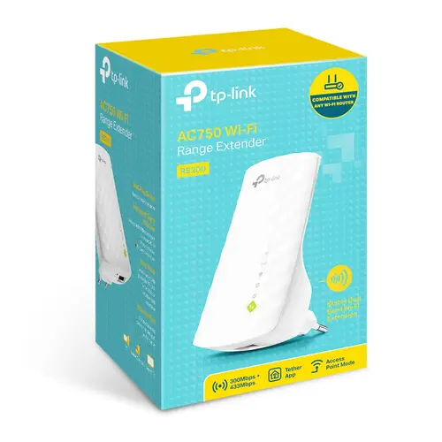 RE200 ampliador de red Repetidor de red Blanco 10, 100 Mbit/s - Imagen 4