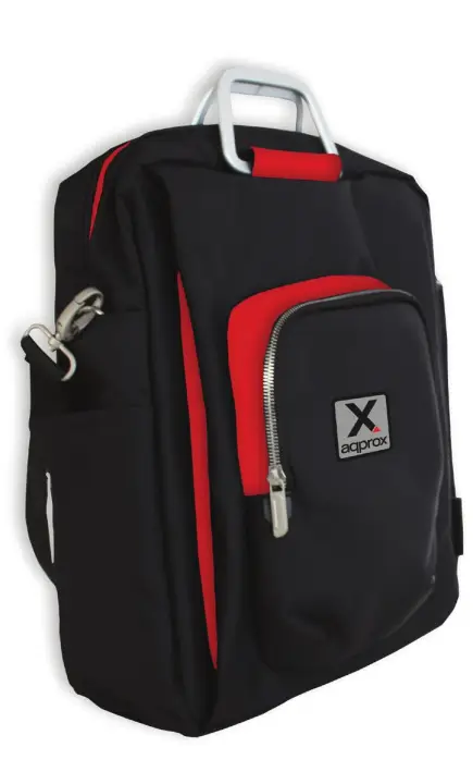 appNBST15x maletines para portátil 39,6 cm (15.6") Mochila bandolera Negro, Rojo
