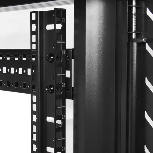 Armario Rack para Servidores 32U 19" 4 Columnas - Rack de Servidores con Cerradura y Seguro - Rack con Ruedas y Carriles de Montaje Ajustables para Equipo de Red - Imagen 4