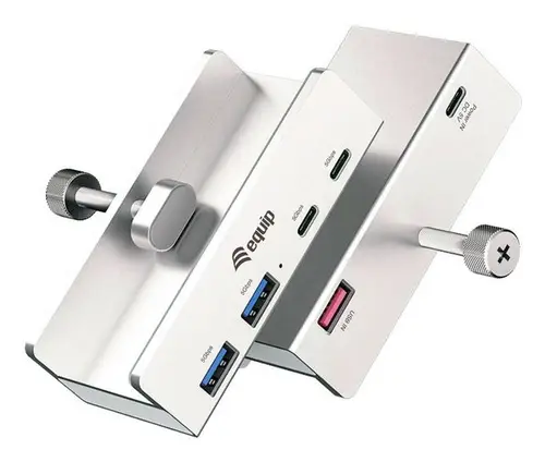 HUB USB-C EQUIP 128967 A 2xUSB-A 2xUSB-C CLIP AJUSTABLE - Imagen 3